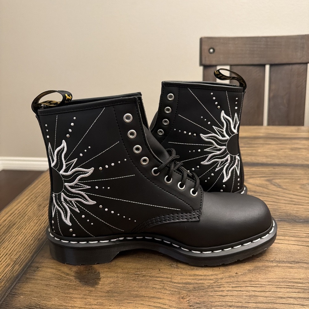 DR. MARTENS 41813001 GENIX_NAPPA_1460_SOLAR_FLAIRE_BLACK 2025 Woman's 11 …G4 - Picture 5 of 6